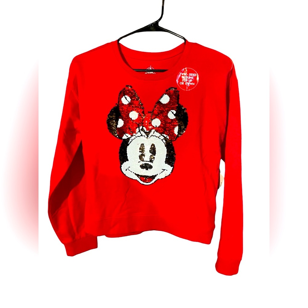 Disney Minnie Mouse Two Way Sequin Sweatshirt